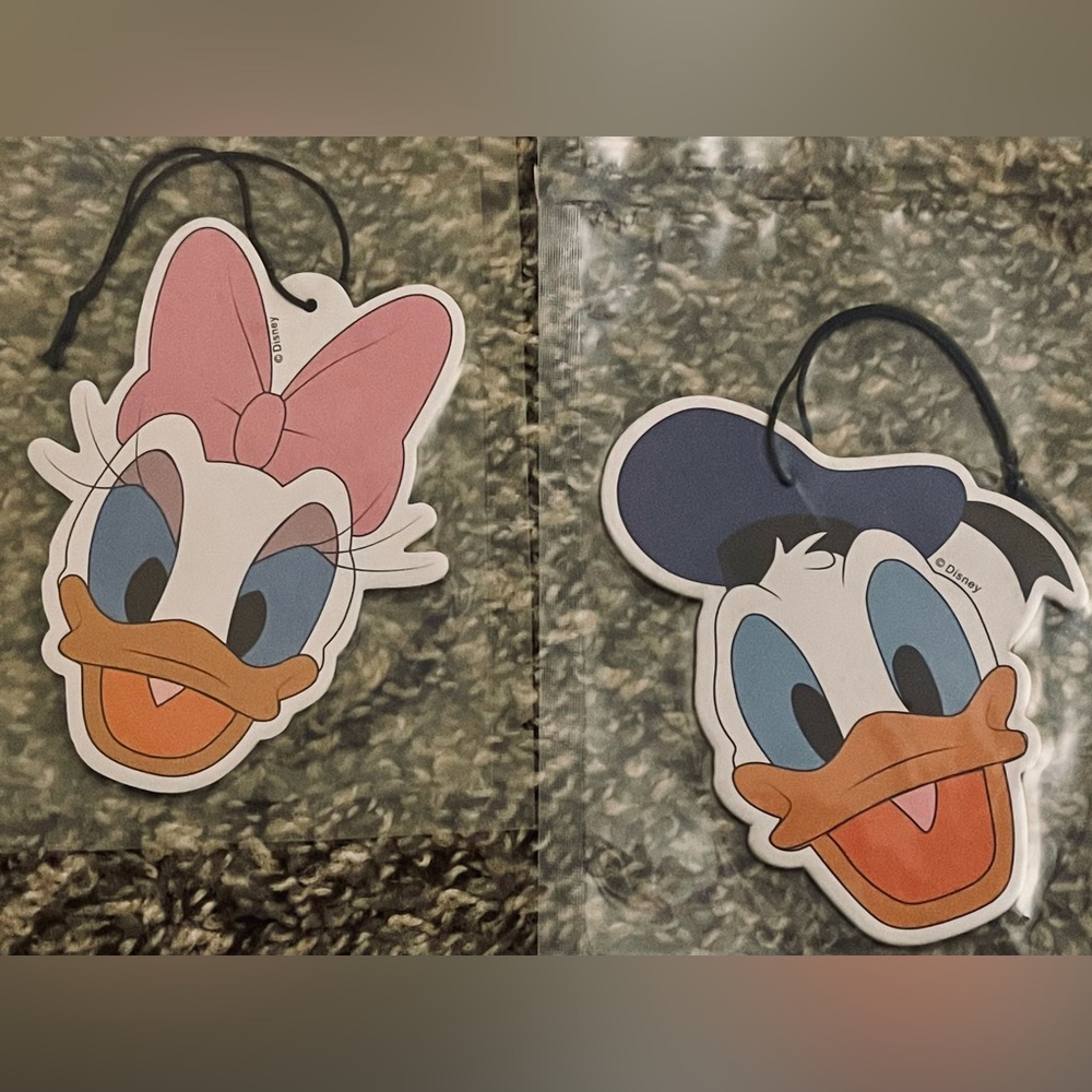 Disney Daisy & Donald Duck Face Air Fresheners - Pink, Blue, Orange